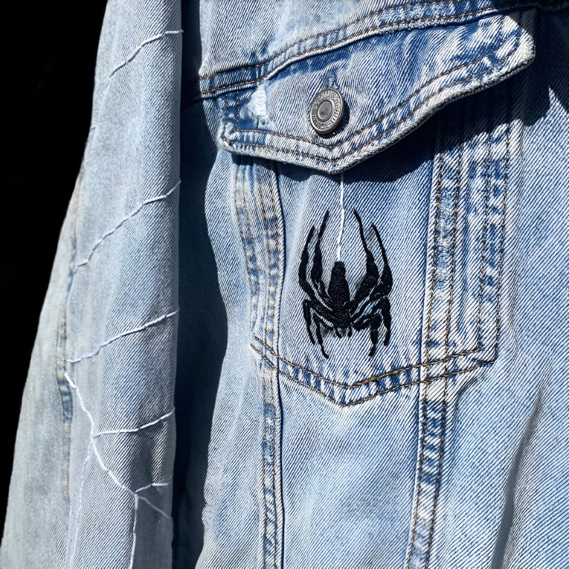 Men's Spider-Man Denim Jacket L